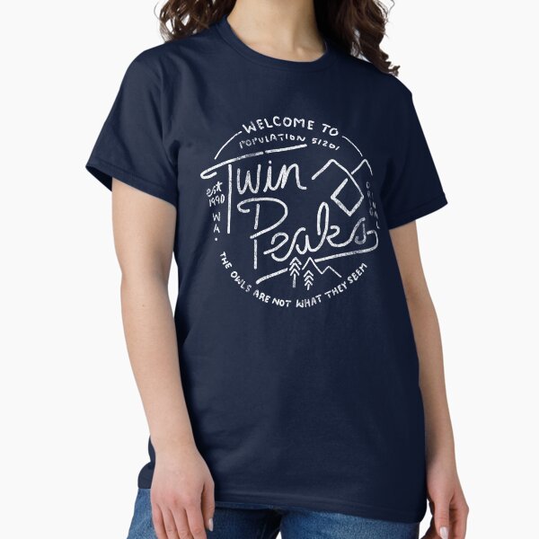Vista previa del artículo con la obra «Twin Peaks Los búhos no son lo que parecen Logotipo de la sociedad secreta», diseñado y vendido por FifthSun.