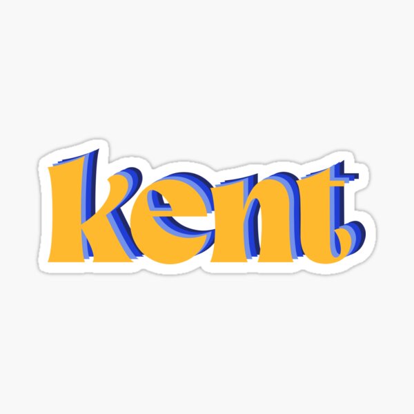Item preview, Kent Retro Font Sticker designed and sold by crvenajagoda.