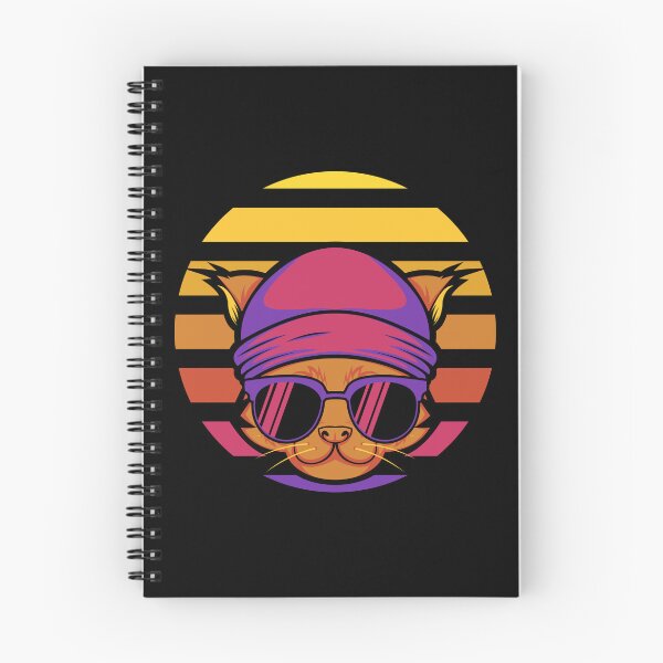 Item preview, Powell Cat Black Colorful Sunset Cat Retro Vibes designed and sold by Aesthetical Epic ⭐⭐⭐⭐⭐.