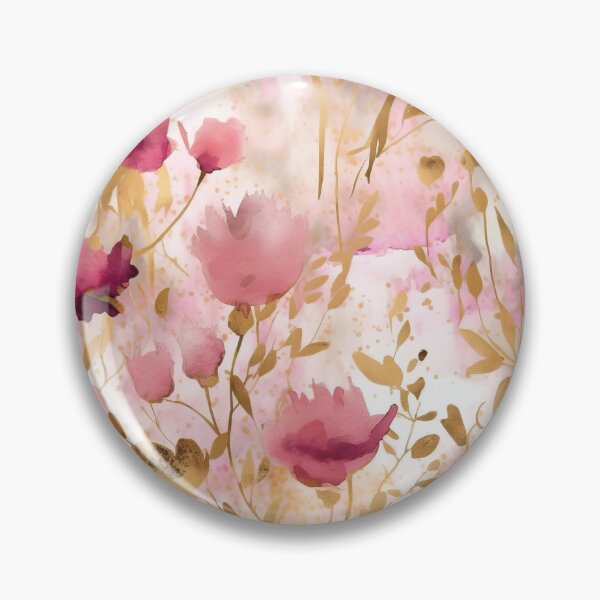 Item preview, Blush Watercolor WIldflowers Meadow 2 designed and sold by UtArt.