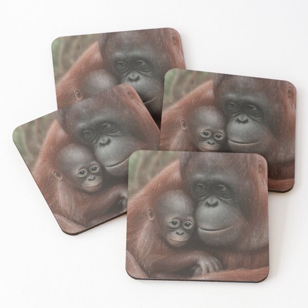 Item preview, Orangutan Mother & Baby - Snuggled designed and sold by Collin Bogle.