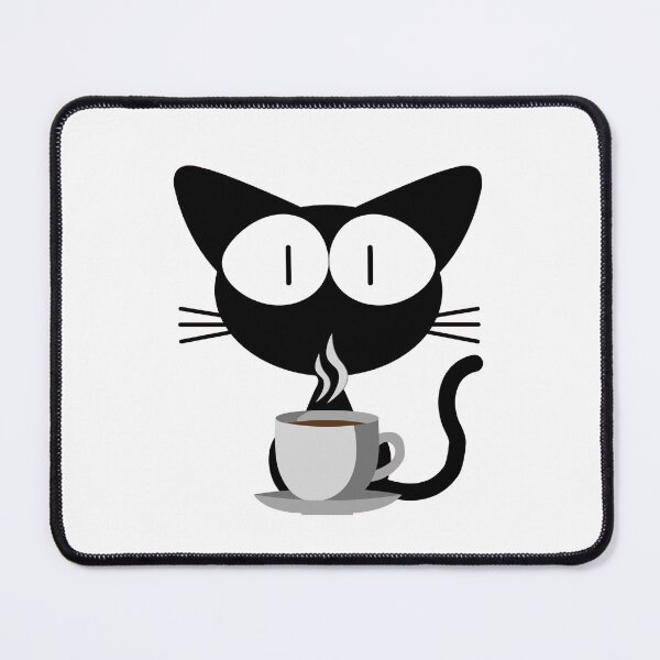 Item preview, Cat with coffee - Cat & coffee lovers lovers designed and sold by Paint84.