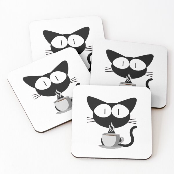 Item preview, Cat with coffee   - Cat & coffee lovers lovers  designed and sold by Paint84.
