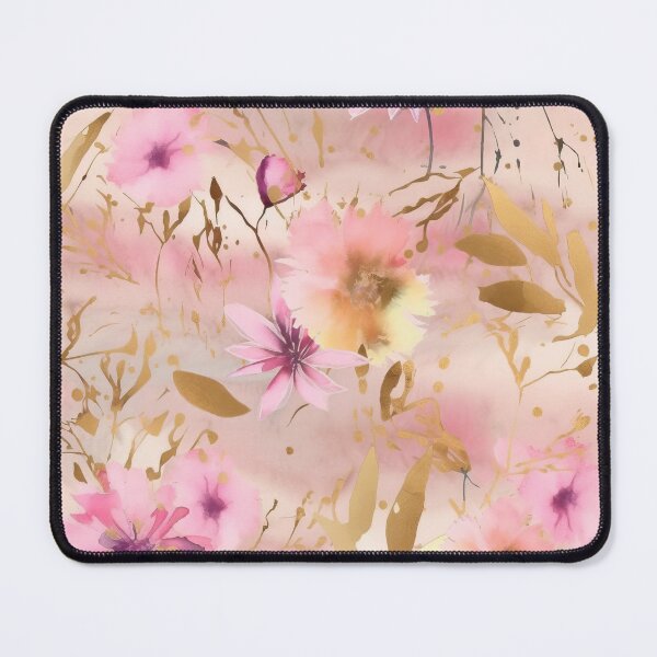 Item preview, Blush Watercolor WIldflowers Meadow 3 designed and sold by UtArt.