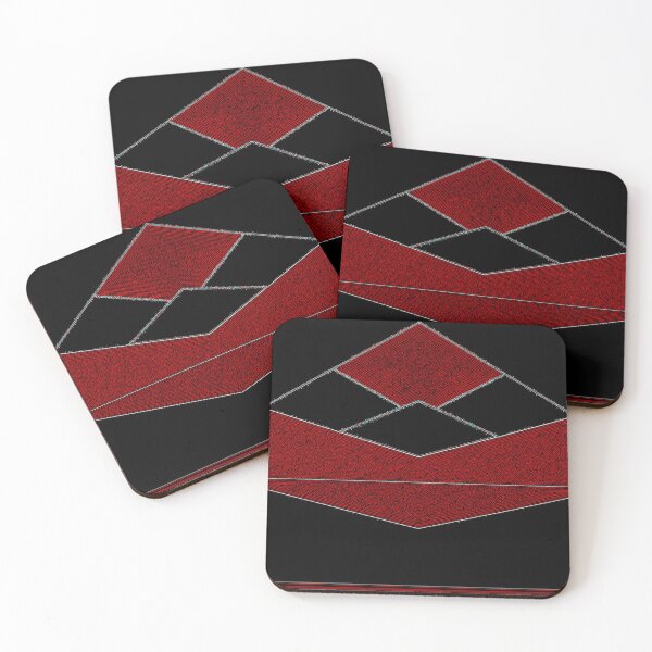 Item preview, *Wonderful Geometric Abstract Triangular Pattern Red and Black*  designed and sold by Ralek.