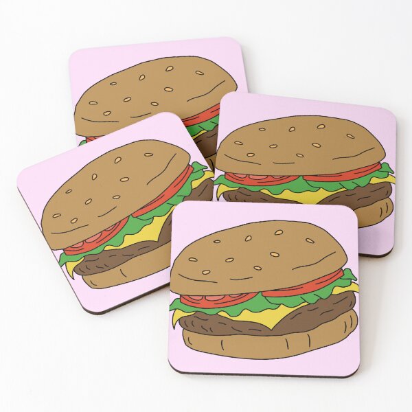 Item preview, Burger (Pink) designed and sold by Reba Lou.