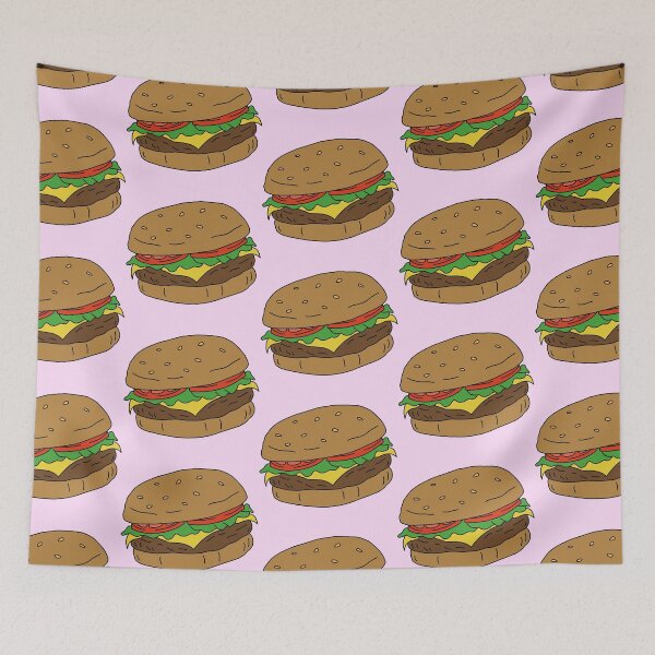 Item preview, Burger (Pink) designed and sold by Reba Lou.