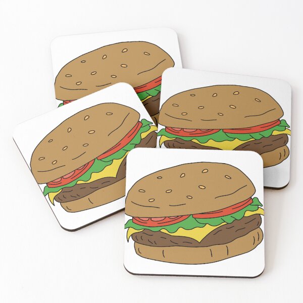 Item preview, Burger (White) designed and sold by Reba Lou.