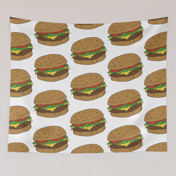 Item preview, Burger (White) designed and sold by Reba Lou.