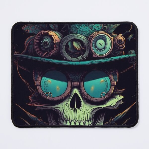 Item preview, Whimsical Psychedelic Skull Madhatter Graphic Design V.1 designed and sold by Pexelpanoramas.