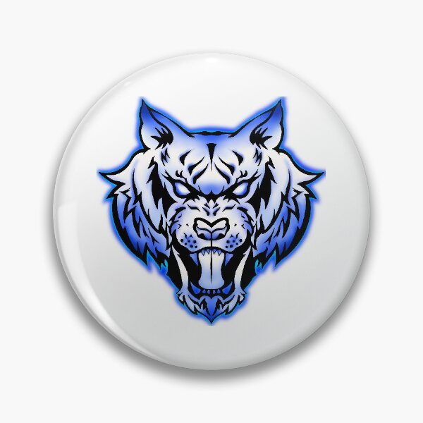 Artikelvorschau, Blauer Wolf entworfen und verkauft von NicBexDesigns.