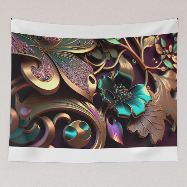 Item preview, Golden Floral Pattern designed and sold by FireScreen.