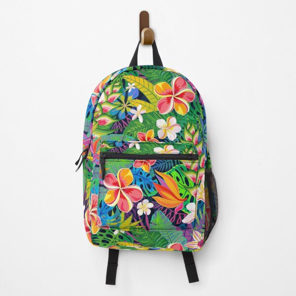 Item preview, Seamless pattern tropical plants, flowers, wildlife jungle colourful designed and sold by Bearlala.