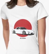 Mazda RX7 (Rising Sun) Women's Fitted T-Shirt