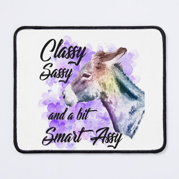 Item preview, Classy Sassy and a bit Smart Assy, Watercolor Donkey, Sassy Quote designed and sold by bertisadesign.