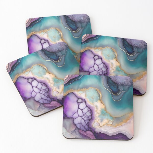 Item preview, Purple And Ice Blue Agate designed and sold by MysticMarble.