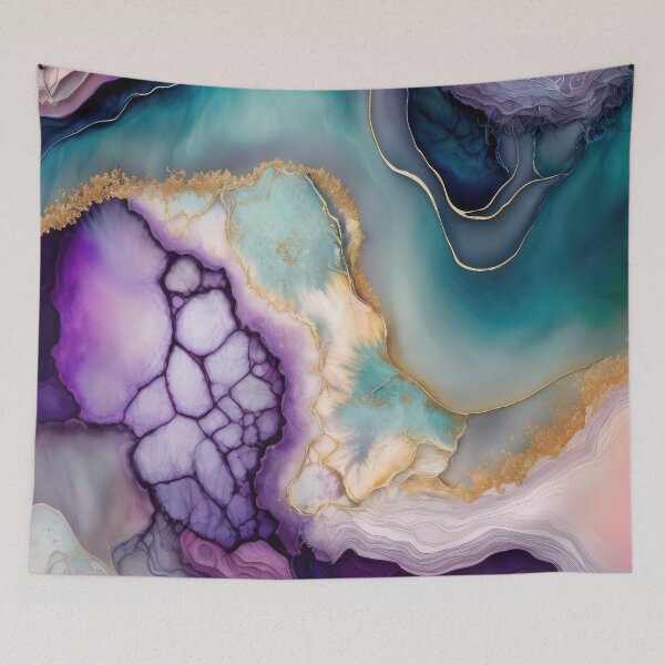 Item preview, Purple And Ice Blue Agate designed and sold by MysticMarble.