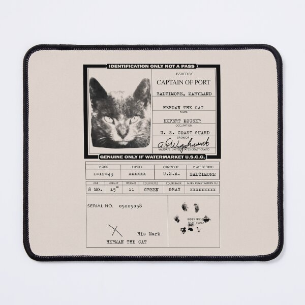 Item preview, Herman The Cat, Baltimore designed and sold by Julio Benitez.