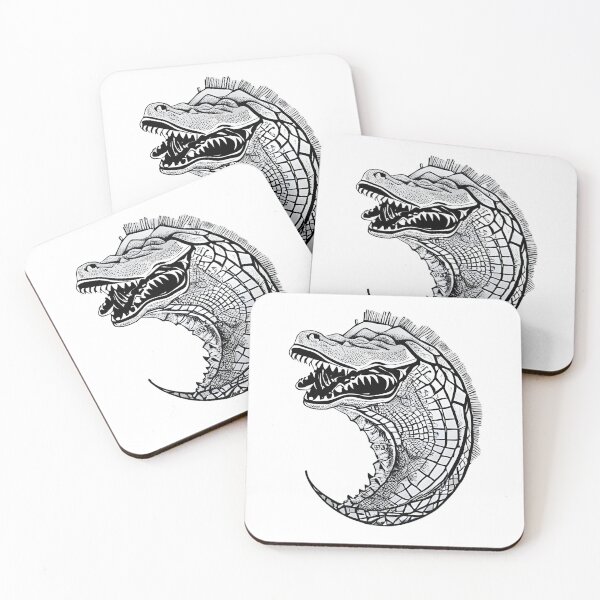 Item preview, Crocodile Logo - Tattoo Style (Abstract) designed and sold by wildbamboo.