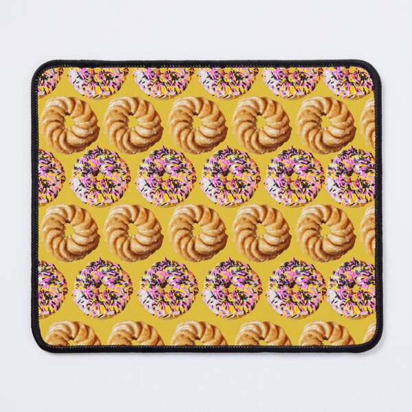 Item preview, Sprinkle donuts and honey crullers on a yellow background designed and sold by LevyAmanda.
