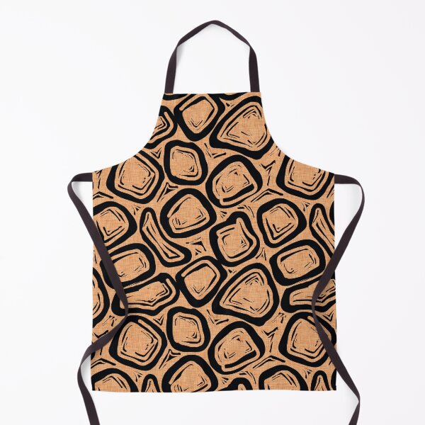 Item preview, Mid Century Modern Boulders in Fifties Gold and Black designed and sold by CheriesArt.