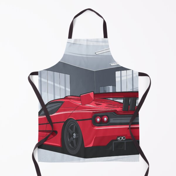Item preview, Red Ferrari in garage designed and sold by MotorcycleLove.