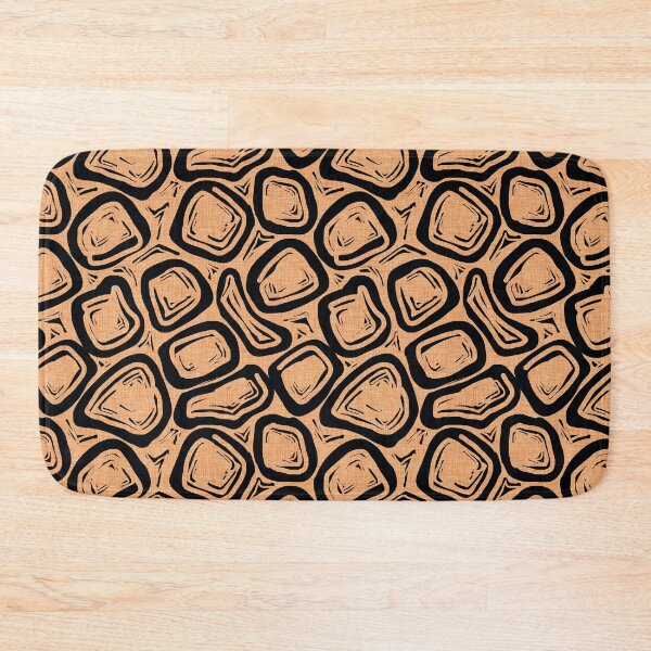 Item preview, Mid Century Modern Boulders in Fifties Gold and Black designed and sold by CheriesArt.