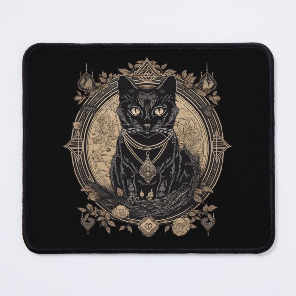 Item preview, Black Cat Familiar, monochromatic designed and sold by Fablemyst.