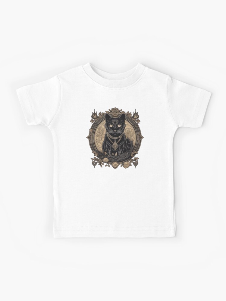  Meowmates Forever Baby Jersey T-Shirt - Black Cat