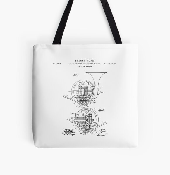 Item preview, Horn Patent Zeichnung Blueprint designed and sold by Vintago.