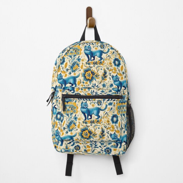Item preview, Cute Ukrainian Cats Floral Retro Ukraine Pattern designed and sold by SecretDicer.