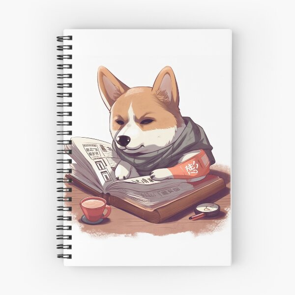 Item preview, Books And Coffee And Dogs And Social Justice: Cute serious dog reading books and drink coffee designed and sold by nhahn33.