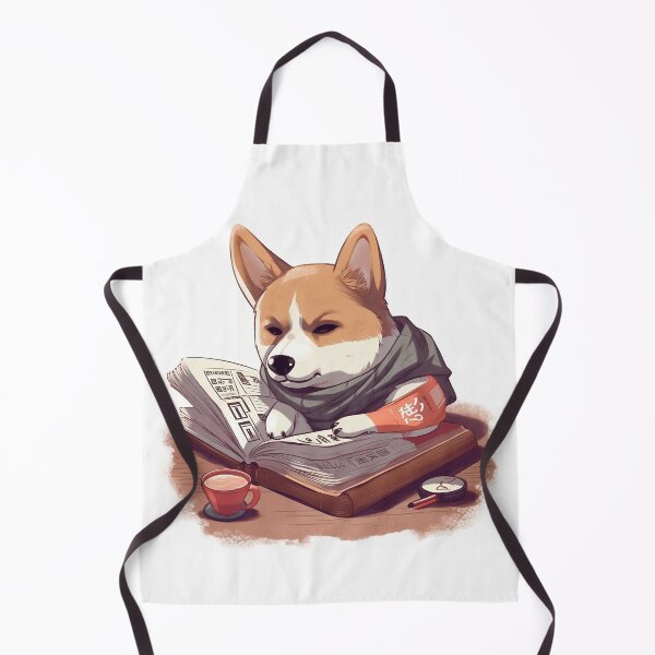 Item preview, Books And Coffee And Dogs And Social Justice: Cute serious dog reading books and drink coffee designed and sold by nhahn33.