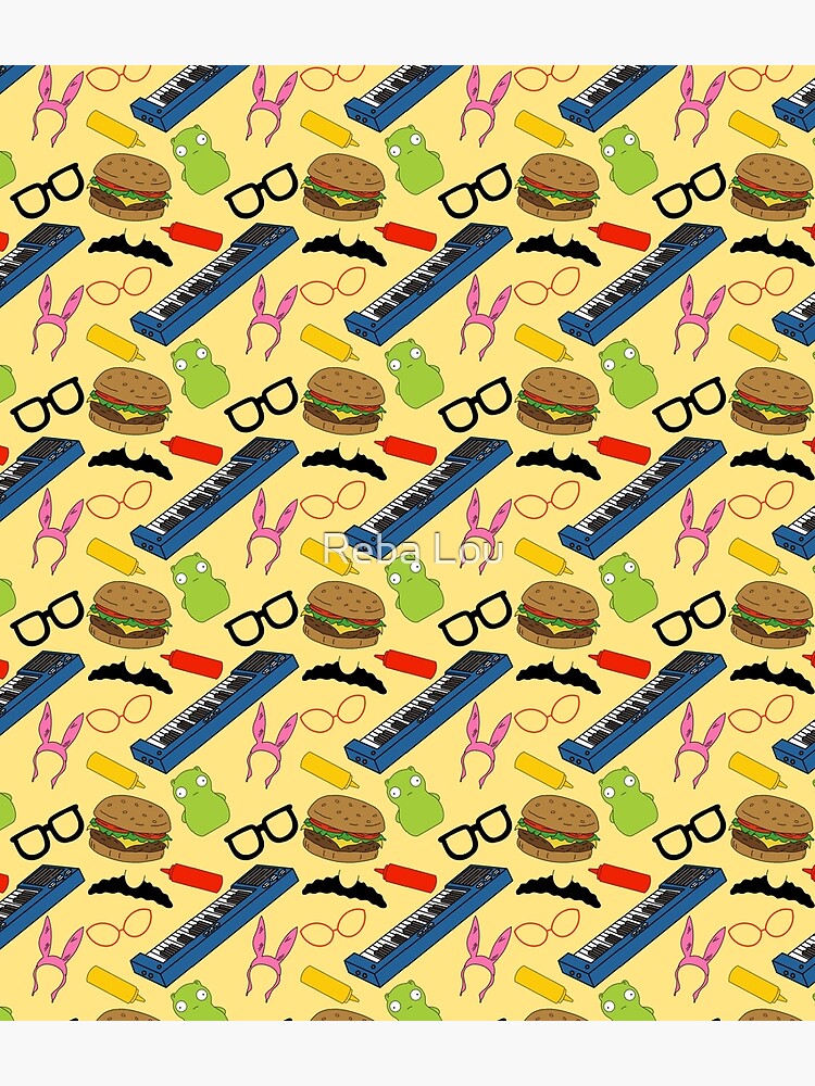 Discover Bobs Burgers Inspired Pattern (Yellow) Backpack