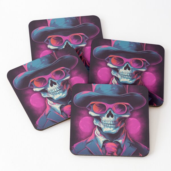 Item preview, Whimsical Psychedelic Skull Madhatter Graphic Design V.6 designed and sold by Pexelpanoramas.
