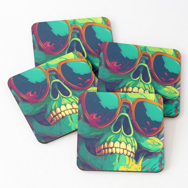 Item preview, Whimsical Psychedelic Skull Madhatter Graphic Design V.7 designed and sold by Pexelpanoramas.