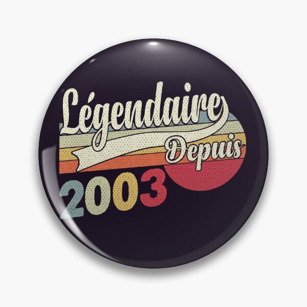 Item preview, Vintage Légendairy Depuis 2003 Original Limited Edition 20 Year Old Birthday Gifts designed and sold by YAHIA-14.