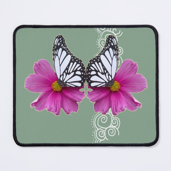 Item preview, Double Butterfly and Flowers Collage designed and sold by Jaraart.