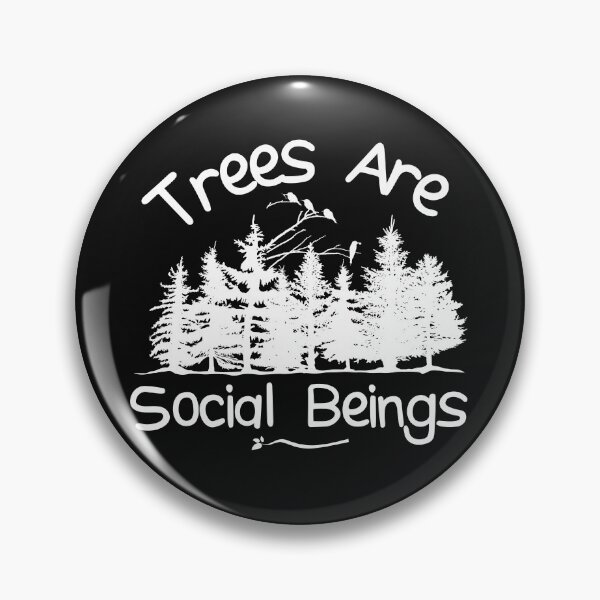 Item preview, Trees Are Social Beings White Silhouette Design designed and sold by EarthArtDesigns.