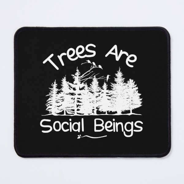 Item preview, Trees Are Social Beings White Silhouette Design designed and sold by EarthArtDesigns.