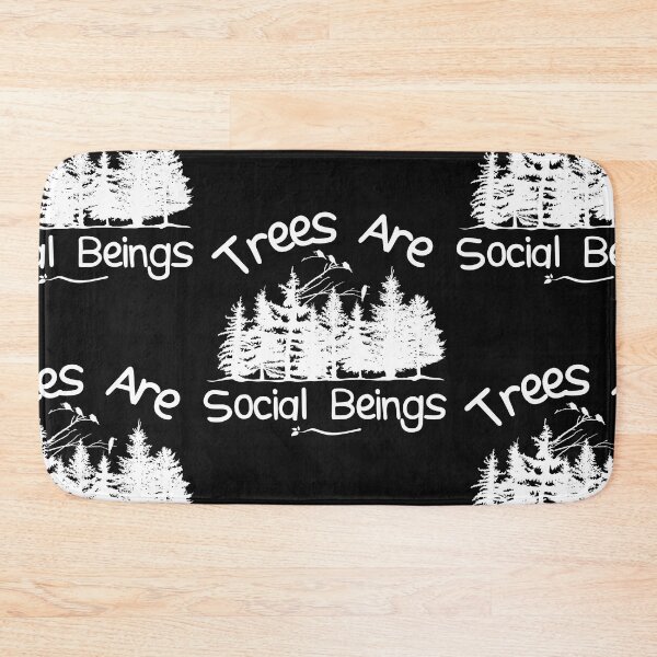 Item preview, Trees Are Social Beings White Silhouette Design designed and sold by EarthArtDesigns.
