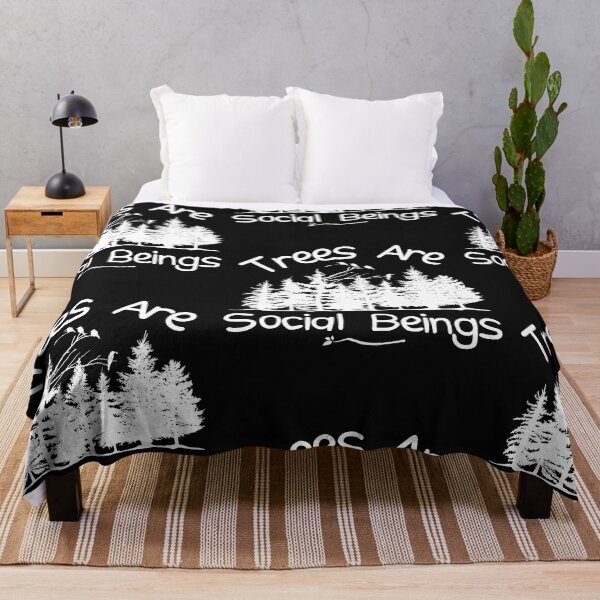 Item preview, Trees Are Social Beings White Silhouette Design designed and sold by EarthArtDesigns.