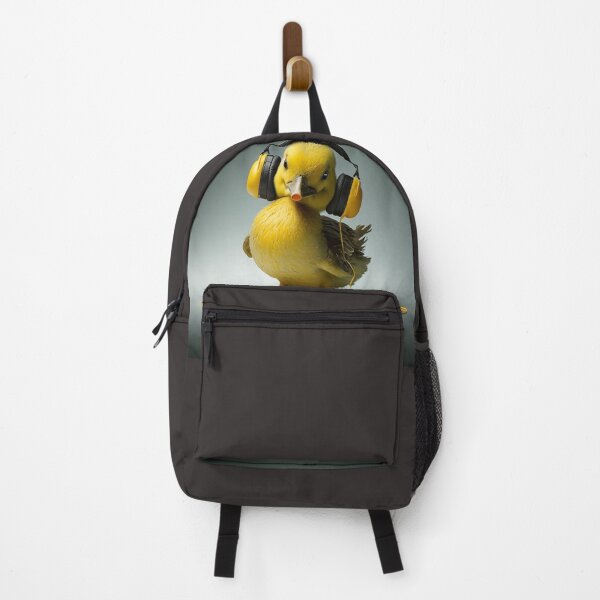 Item preview, yellow duck with headphones, animals listening to music designed and sold by BladiWear.