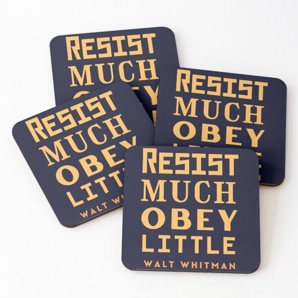 Item preview, Copy of Walt Whitman quote: Resist much obey little designed and sold by artbleed.