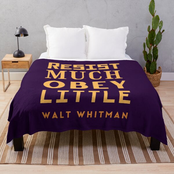 Item preview, Copy of Walt Whitman quote: Resist much obey little designed and sold by artbleed.