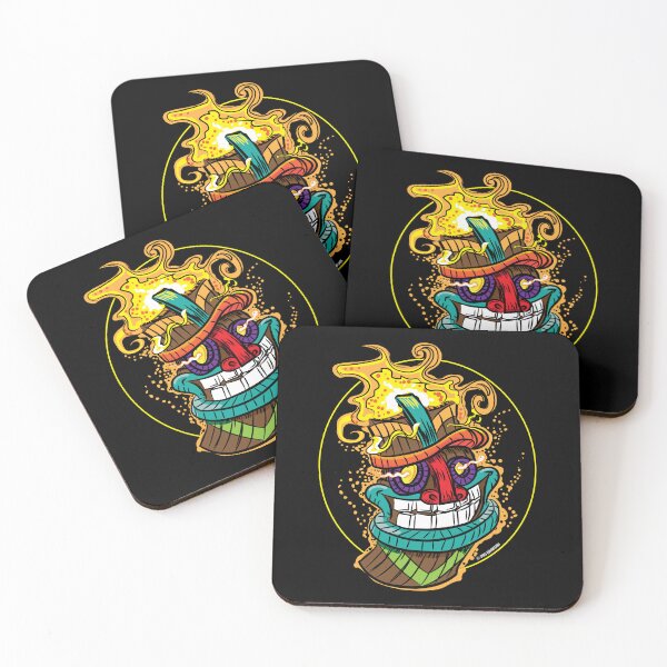 Item preview, Flaming Tiki Head designed and sold by eShirtLabs.