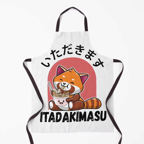 Item preview, kawaii red panda itadakimasu designed and sold by HB Shirts.