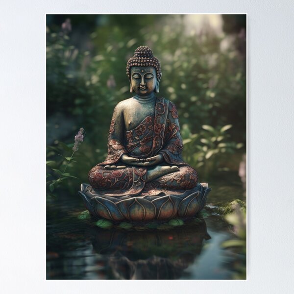 Buddha Statue print by Mango Art