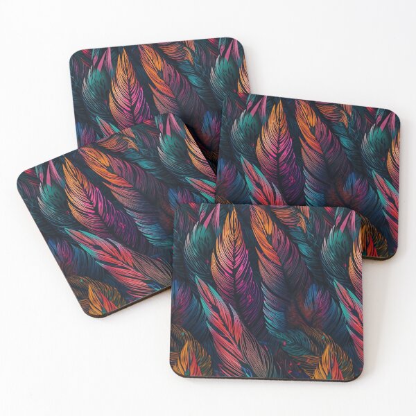 Item preview, Vibrant Feathers designed and sold by GammarayPrints.