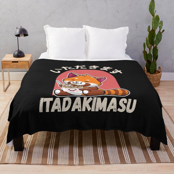 Item preview, kawaii red panda itadakimasu designed and sold by HB Shirts.